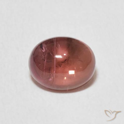 1.38ct 자연스러운 미디엄 핑크 전기석, 타원형, 투명한