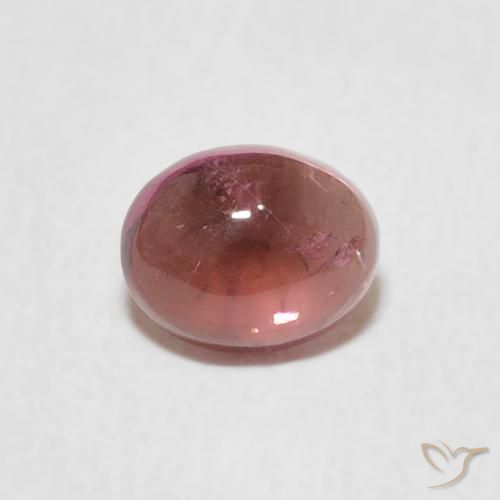 0.74ct 자연스러운 미디엄 핑크 전기석, 타원형, 투명한