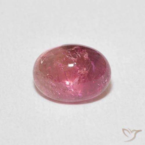 1.35ct 자연스러운 미디엄 핑크 전기석, 타원형, 투명한