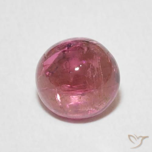 1.18ct 자연스러운 딥 핫핑크 전기석, 둥근, 투명한