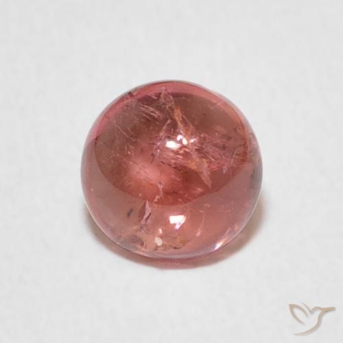 0.93ct 자연스러운 라즈베리 핑크 전기석, 둥근, 투명한