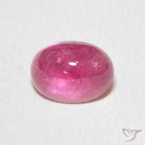 1.53ct 자연스러운 딥 마젠타 전기석, 타원형, 투명한