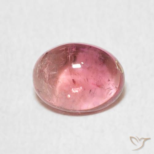 0.85ct 자연스러운 라이트 핑크 전기석, 타원형, 투명한