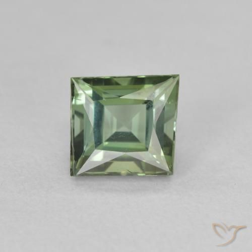 1.58ct 자연스러운 창백한 지구 녹색 전기석, 팬시한, VVS