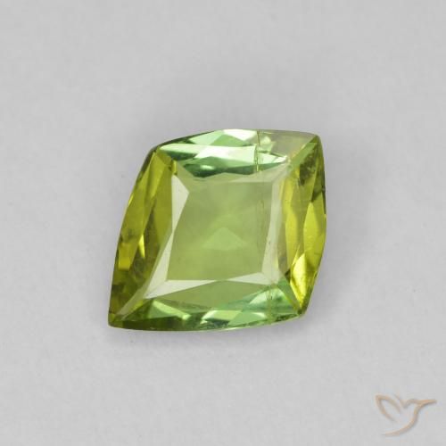 1.11ct 자연스러운 활기찬 녹색 전기석, 팬시한, VVS-VS