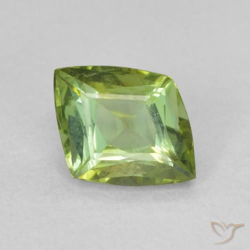 0.87ct 자연스러운 라이트 포레스트 그린 전기석, 팬시한, VVS-VS