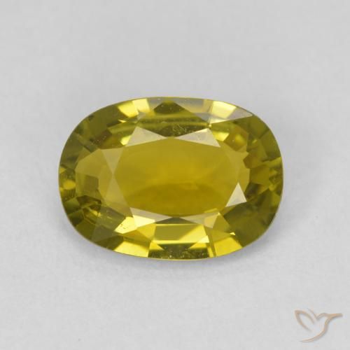 1.80ct 자연스러운 황록색 전기석, 방석, VVS-VS