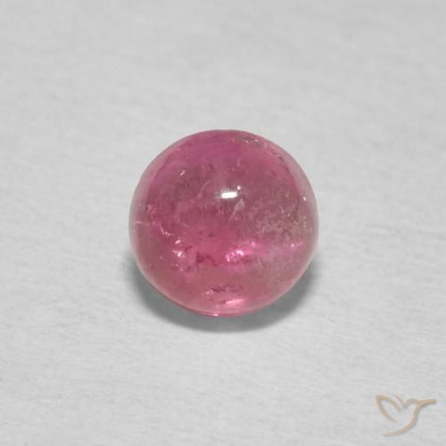 0.75ct 자연스러운 라이트 핑크 전기석, 둥근, 투명한