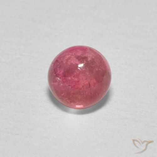 0.62ct 자연스러운 라이트 핑크 전기석, 둥근, 투명한