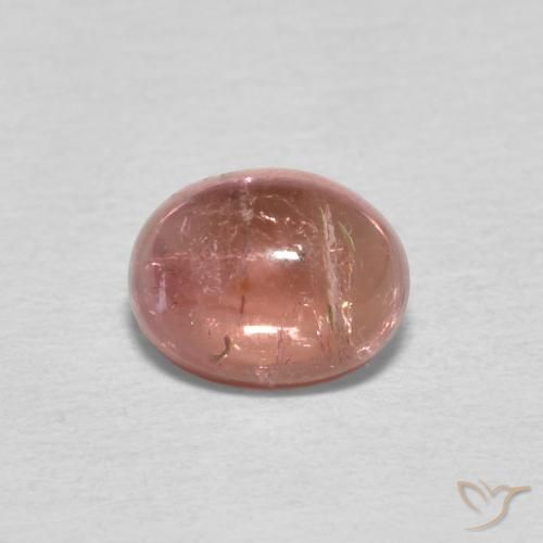 0.83ct 자연스러운 미디엄 핑크 전기석, 타원형, 투명한