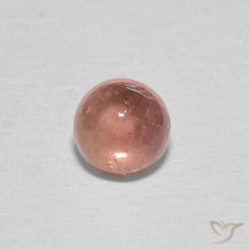 0.54ct 자연스러운 미디엄 핑크 전기석, 둥근, 투명한