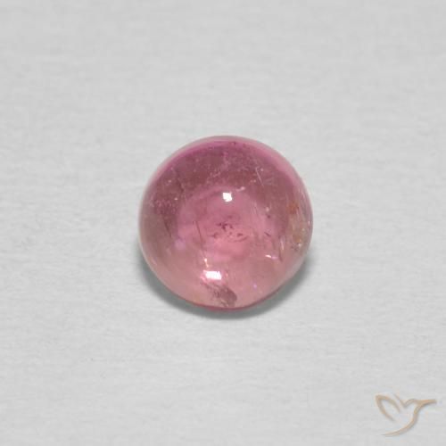 0.51ct 자연스러운 미디엄 마젠타 전기석, 둥근, 투명한