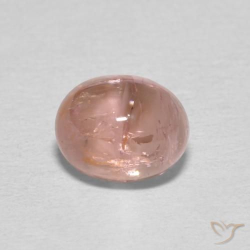 0.98ct 자연스러운 새먼 핑크 전기석, 타원형, 투명한