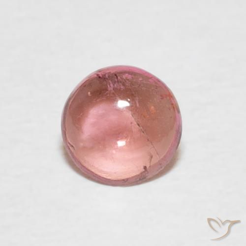 0.41ct 자연스러운 라이트 핑크 전기석, 둥근, 투명한
