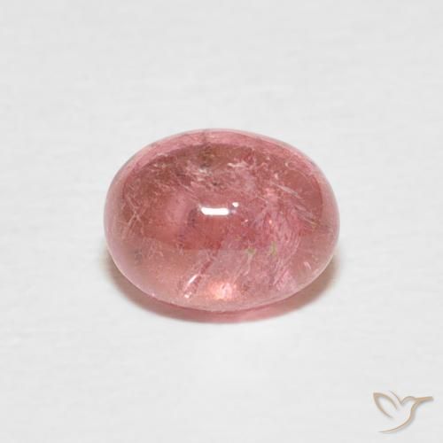 0.85ct 자연스러운 라이트 핫 핑크 전기석, 타원형, 투명한