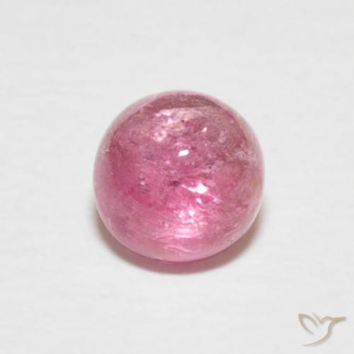 0.72ct 자연스러운 미디엄 핑크 전기석, 둥근, 투명한