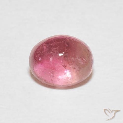 0.70ct 자연스러운 핫 핑크 전기석, 타원형, 투명한