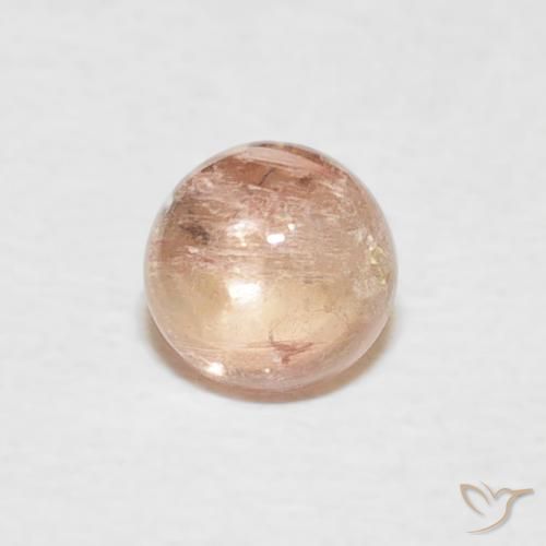 0.59ct 자연스러운 미디엄 핑크 전기석, 둥근, 투명한