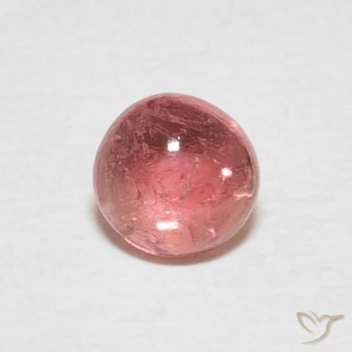 0.59ct 자연스러운 과일 펀치 레드 전기석, 둥근, 투명한