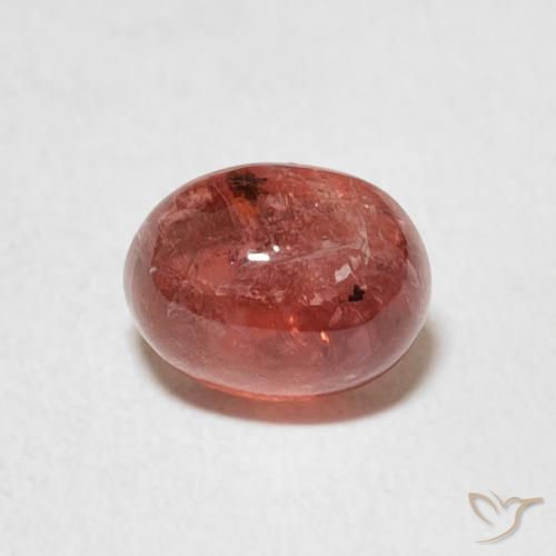 1.36ct 자연스러운 미디엄 레드 전기석, 타원형, 투명한