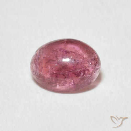 0.65ct 자연스러운 라이트 핑크 전기석, 타원형, 투명한