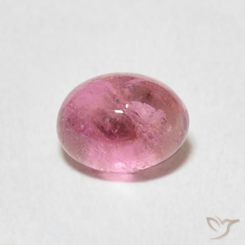 0.81ct 자연스러운 핫 핑크 전기석, 타원형, 투명한
