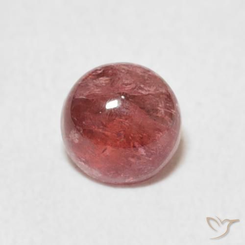 0.60ct 자연스러운 다크 핑크 전기석, 둥근, 투명한