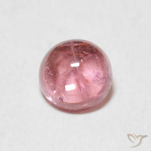0.56ct 자연스러운 라이트 핑크 전기석, 둥근, 투명한