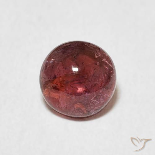 0.64ct 자연스러운 딥 와인 레드 전기석, 둥근, 투명한