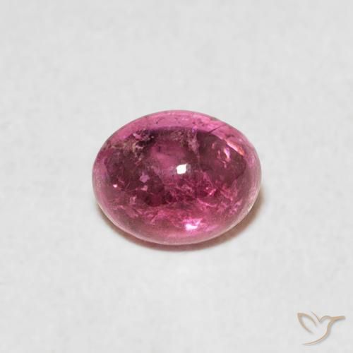 0.78ct 자연스러운 오렌지 핑크 전기석, 타원형, 투명한