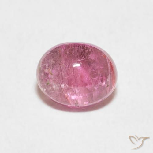 0.83ct 자연스러운 풍선껌 핑크 전기석, 타원형, 투명한