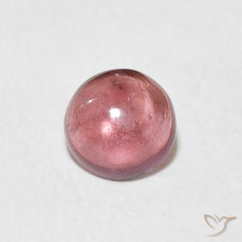 0.54ct 자연스러운 오렌지 핑크 전기석, 둥근, 투명한