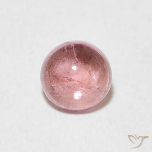 0.56ct 자연스러운 라이트 핑크 전기석, 둥근, 투명한
