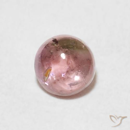 0.61ct 자연스러운 라이트 핫 핑크 전기석, 둥근, 투명한
