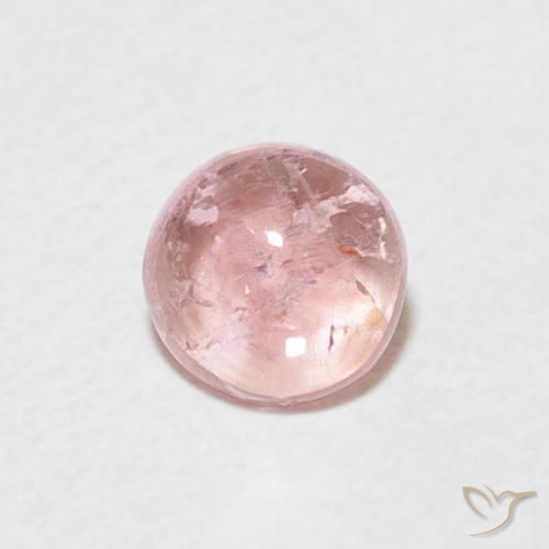 0.48ct 자연스러운 미디엄 핑크 전기석, 둥근, 투명한