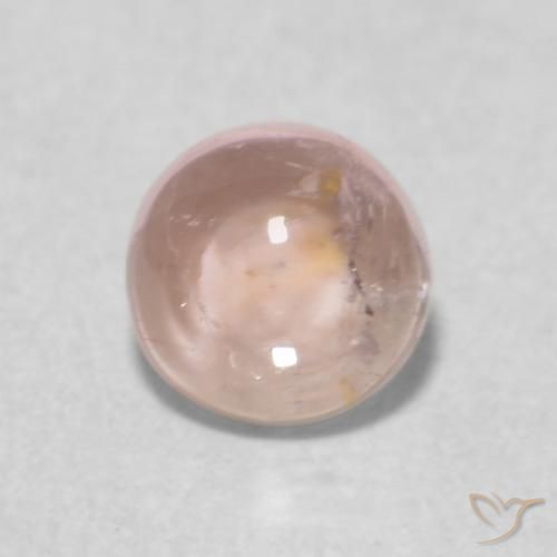 0.51ct 자연스러운 매우 밝은 분홍색 전기석, 둥근, 투명한