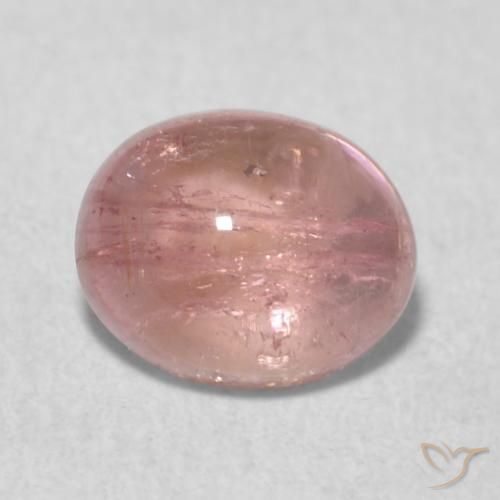 0.75ct 자연스러운 라이트 핑크 전기석, 타원형, 투명한