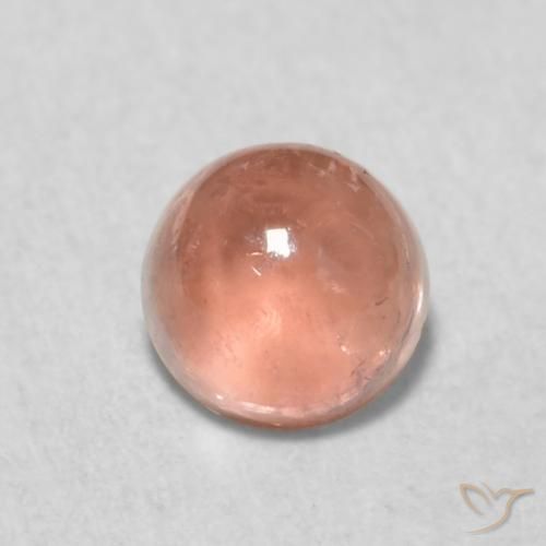 0.65ct 자연스러운 미디엄 핑크 전기석, 둥근, 투명한