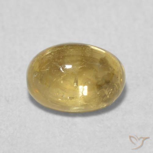 0.72ct 자연스러운 투스카니 옐로우 전기석, 타원형, 투명한