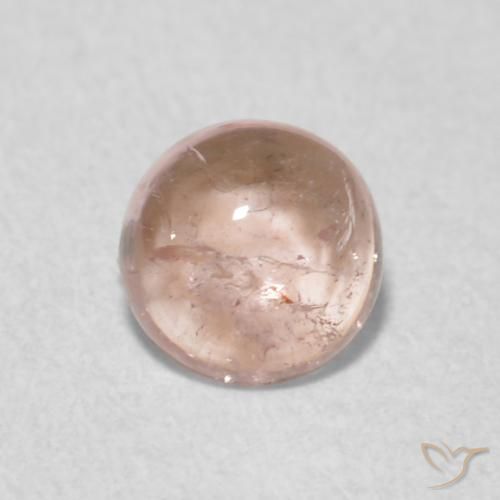 0.49ct 자연스러운 매우 밝은 분홍색 전기석, 둥근, 투명한