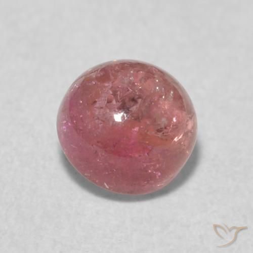 0.63ct 자연스러운 인텐스 핑크 전기석, 둥근, 투명한
