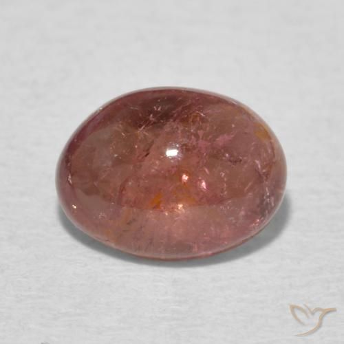 1.40ct 자연스러운 로즈우드 핑크 전기석, 타원형, 투명한