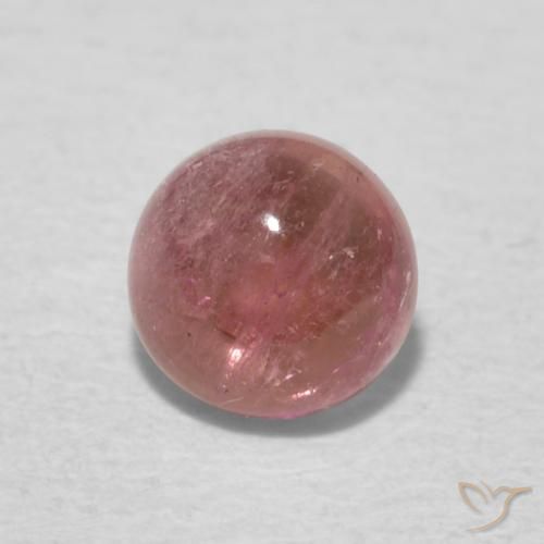 0.59ct 자연스러운 오렌지 핑크 전기석, 둥근, 투명한