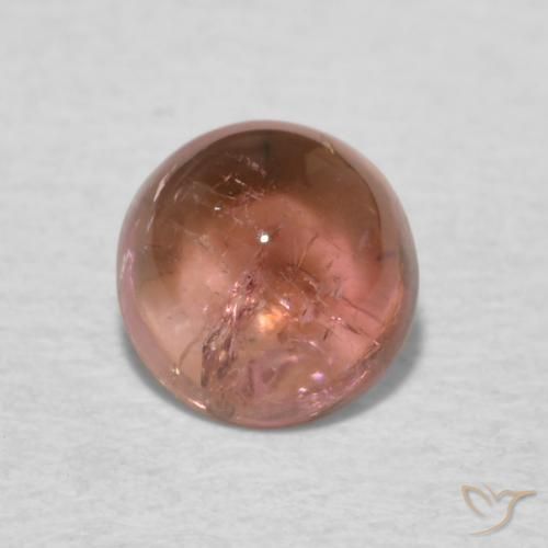 0.65ct 자연스러운 라즈베리 핑크 전기석, 둥근, 투명한