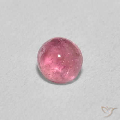 0.55ct 자연스러운 라이트 핑크 전기석, 둥근, 투명한