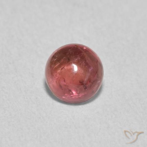 0.69ct 자연스러운 Medium Dark-Pink 전기석, 둥근, 투명한