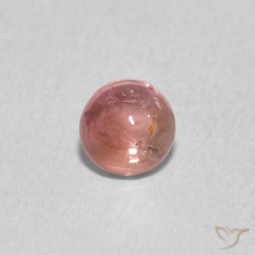 0.58ct 자연스러운 라즈베리 핑크 전기석, 둥근, 투명한