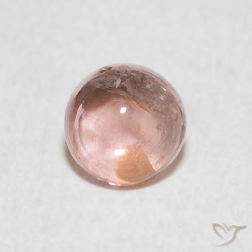 0.61ct 자연스러운 라이트 핑크 전기석, 둥근, 투명한
