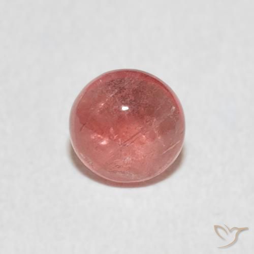 0.47ct 자연스러운 미디엄 핑크 전기석, 둥근, 투명한