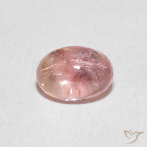 0.99ct 자연스러운 라이트 핑크 전기석, 타원형, 투명한